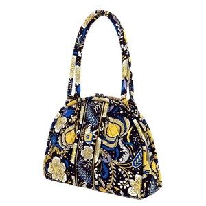 Vera Bradley sweet pleat Ellie Blue paisley bag